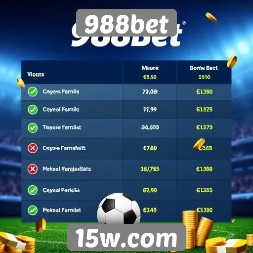 Comparativo de bônus oferecidos pelo 988bet